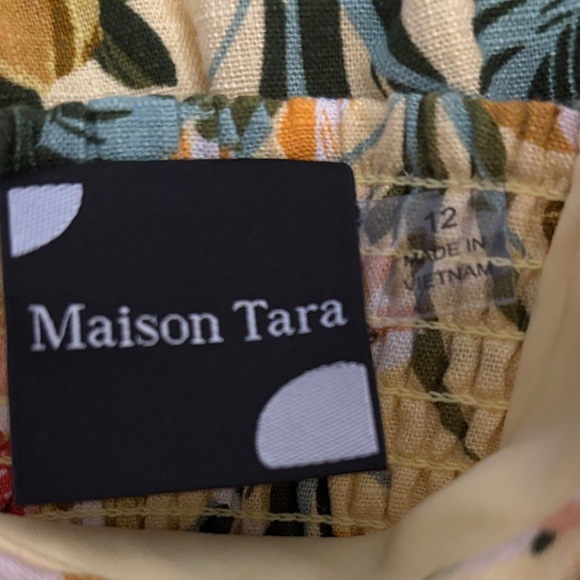 Maison Tara Floral Print Maxi Dress - Picture 3 of 6